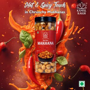 Peri Peri Roasted Makhana | Spicy & Crunchy Snack.