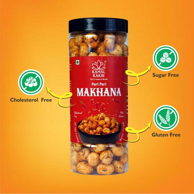 Peri Peri Roasted Makhana | Spicy & Crunchy Snack.